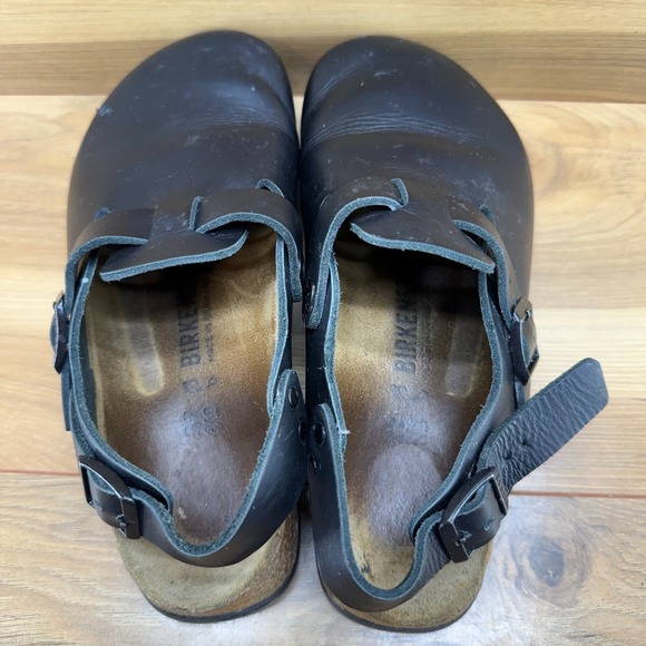 Birkenstock Boston Tokio Super Grip Clogs Womens 6 W EU 37 Black Leather - Picture 8 of 11